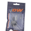DeatschWerks 10AN ORB Male to 5/16 Inch Male Triple Barb Fitting with O-Ring - Anodized Matte Black