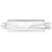 MagnaFlow 14616 Stainless Steel 6 Inch Round Straight-Through Performance Muffler for Automotive Applications
