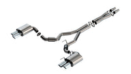 Borla 2024-2025 Ford Mustang GT 5.0L V8 ATAK Cat-Back Exhaust System with Quad Tips, Chrome Finish