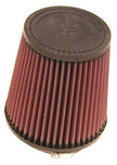 K&N Engineering Universal Rubber Round Tapered Air Filter - 4.5 Inch Flange, 5.875 Inch Base, 4.5 Inch Top, 6 Inch Height