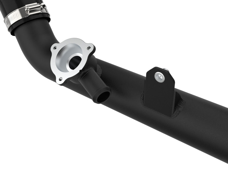 aFe Bladerunner 2-1/4 Inch Aluminum Hot Charge Pipe Kit for Ford Explorer and Lincoln Aviator (2020-2023) in Black