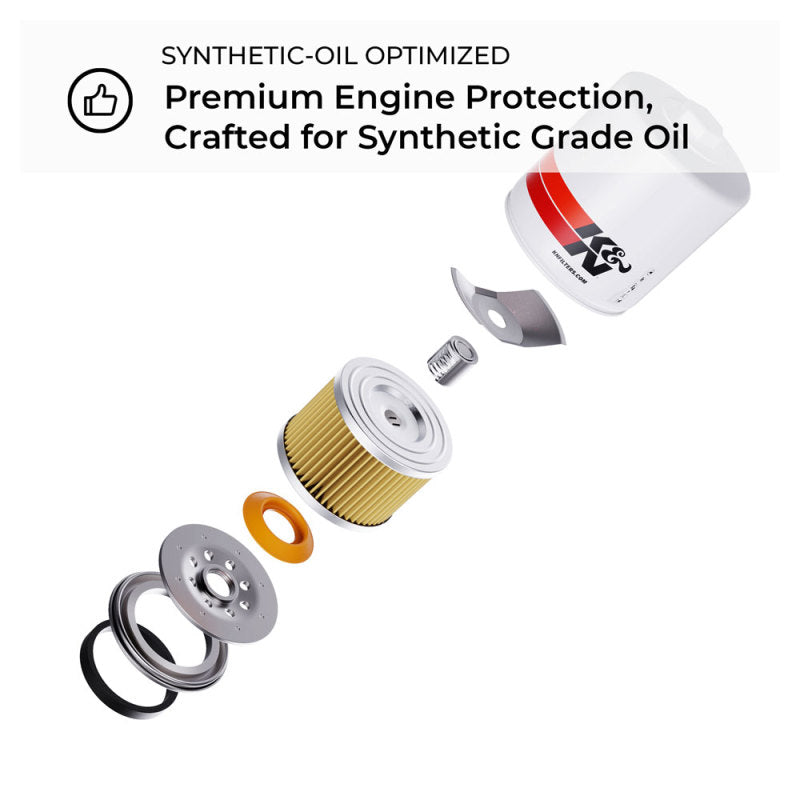 K&N Engineering Performance Gold Oil Filter for Chevy, Pontiac, GMC, and Buick - Part HP-1001