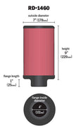 K&N Engineering Universal Air Filter with 4-inch Flange, 7-inch Outer Diameter, and 9-inch Height