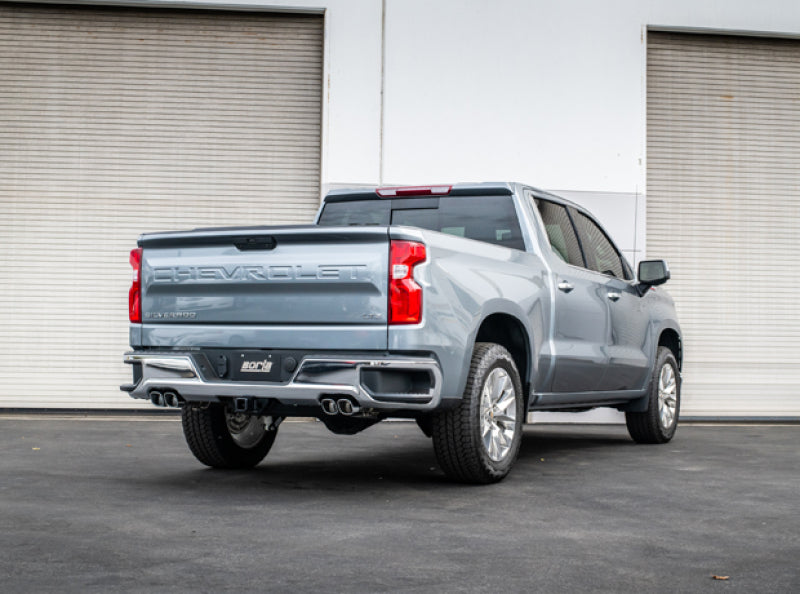 Borla 19 Chevrolet Silverado & GMC Sierra 6.2L SS Touring Cat-Back Exhaust with Square Chrome Tips (Part #140782)