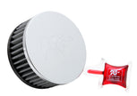 K&N Engineering RC-1950 Universal Chrome Air Filter – 2.5 Inch Outer Diameter, 2 Inch Height, 1.5 Inch Flange for Automotive and Equipment Applications