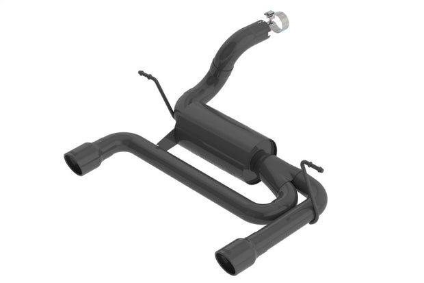 Borla S-Type Axle-Back Exhaust System for 2018-2026 Jeep Wrangler JL/JLU 3.6L V6 with Satin Black Finish and 3.5-Inch Stainless Steel Tips