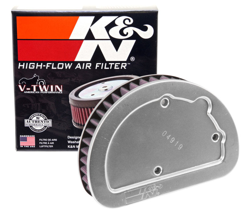 K&N Engineering HD-1614 High-Flow Replacement Air Filter for Harley-Davidson Motorcycles