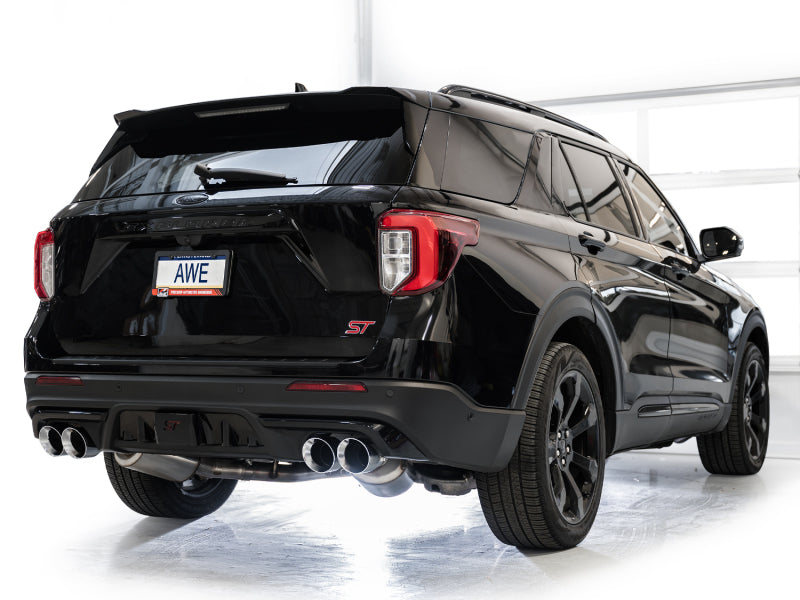 AWE Tuning 2020+ Ford Explorer ST Touring Edition Exhaust with Chrome Silver Tips