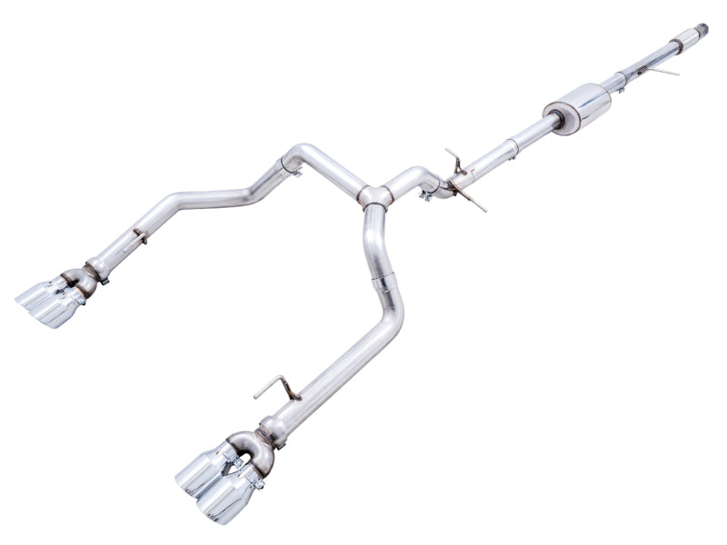 AWE Tuning 4th Gen GM Silverado/Sierra 1500 5.3L Cat-Back Exhaust with Quad Chrome Silver Tips (Part #3015-42201)