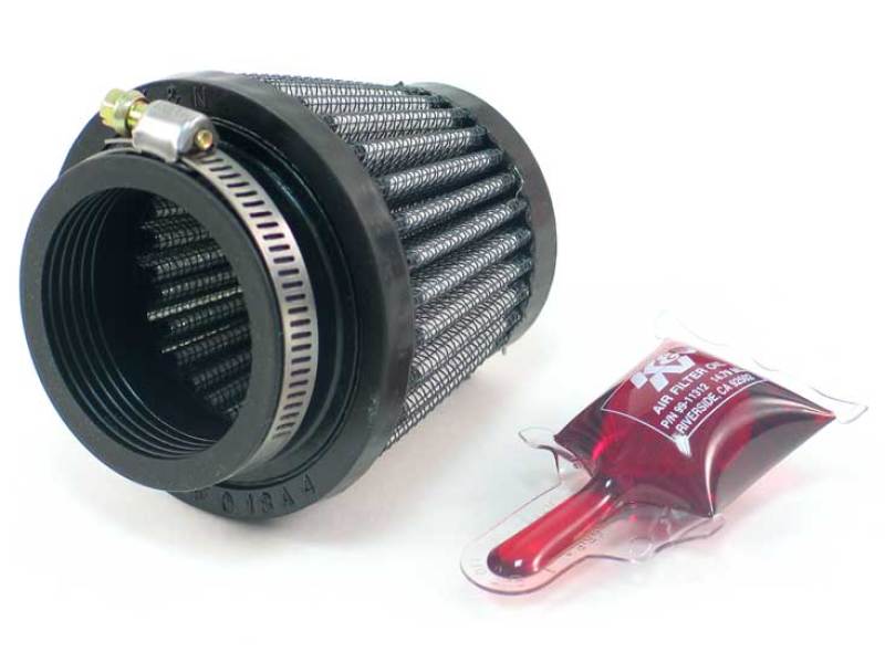 K&N Engineering Universal Rubber Air Filter with 1 3/4 inch Flange, 3 inch Base, 2 inch Top, 2.5 inch Height