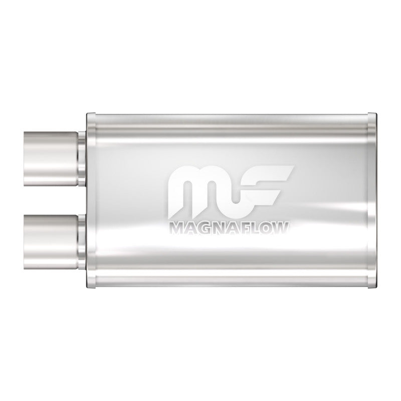 MagnaFlow 14210 Stainless Steel 5x8 Inch Oval Straight-Through Performance Muffler
