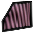 K&N Engineering 33-5047 High-Flow Reusable Air Filter for Chevrolet Camaro SS 6.2L