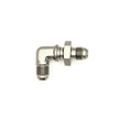 DeatschWerks 6AN Male Flare to 6AN Male Flare Bulkhead Adapter 90-Degree Anodized Matte Black