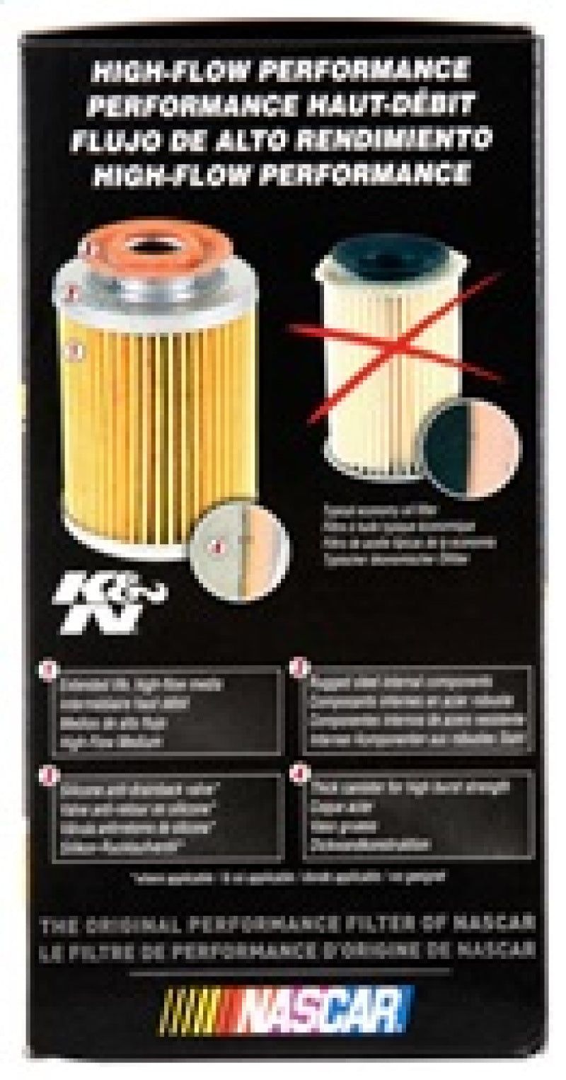 K&N Engineering HP-4003 Dodge Performance Gold Oil Filter for Dodge Ram 2500/3500 (1990-2013)