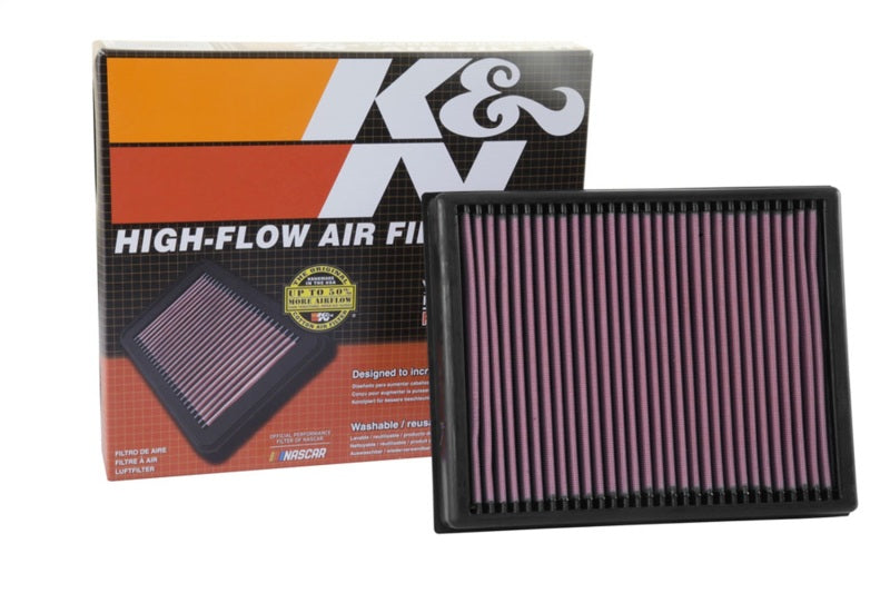 K&N Engineering 33-3086 High-Flow Reusable Air Filter for Ford Ranger 2.2L/3.2L Diesel (2019-2022)