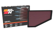 K&N Engineering Part 33-5123 High-Flow Replacement Air Filter for 2021-2022 Jeep Grand Cherokee L with V6 3.6L Engine