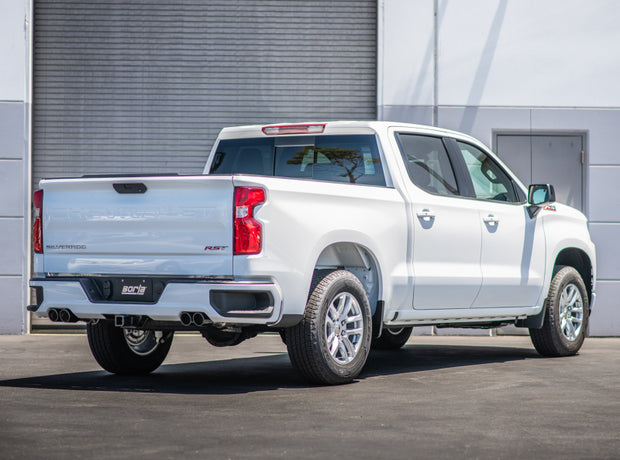 Borla 2019-2023 Chevrolet Silverado 1500 & GMC Sierra 1500 S-Type Cat-Back Exhaust System with Black Chrome Tips - Part #140779BC