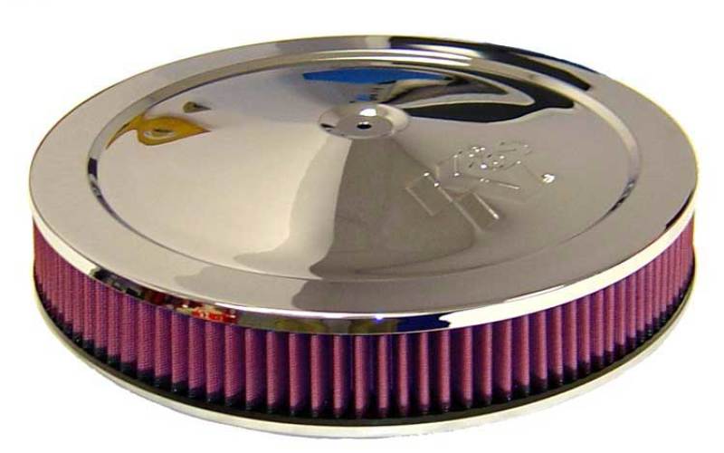 K&N Engineering 14-inch Red Custom Air Cleaner Assembly Part #60-1263