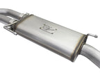 aFe Rebel Series Dual Center Exit Cat-Back Exhaust System for Jeep Wrangler (JK) 3.6L/3.8L - Stainless Steel with Black Tips