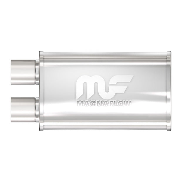 MagnaFlow 14210 Stainless Steel 5x8 Inch Oval Straight-Through Performance Muffler