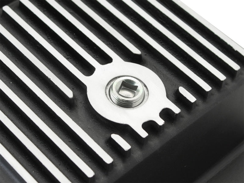 aFe Power Pro Series Transmission Pan for Ford F-150 (09-20) with Machined Fins and Magnetic Drain Plug