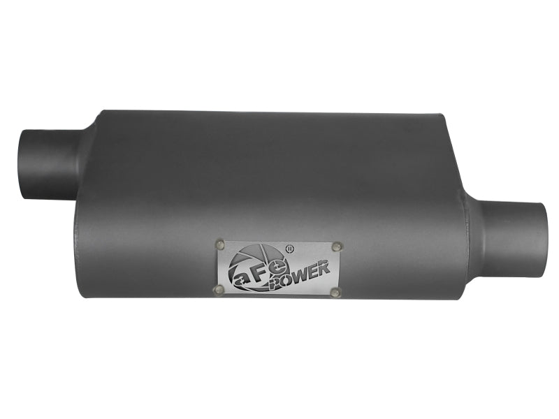 aFe Scorpion Replacement Aluminum Steel Muffler 2-1/2 Inch In/Out Offset/Offset