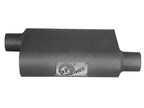 aFe Scorpion Replacement Aluminum Steel Muffler 2-1/2 Inch In/Out Offset/Offset