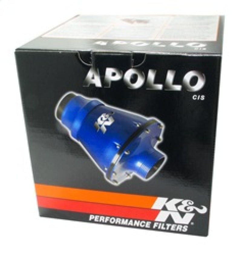 K&N Engineering Universal Apollo Black Cold Air Intake System - 70mm Flanged Fitment