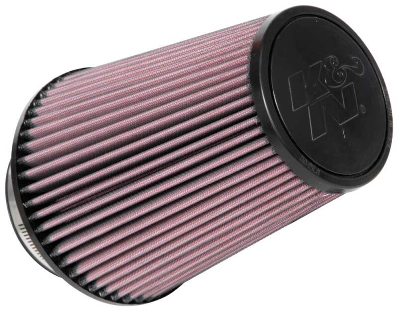 K&N Engineering RU-1027 Universal Clamp-On Air Filter – 4 Inch Flange, 6.5 Inch Body, 4.5 Inch Top, 8 Inch Height