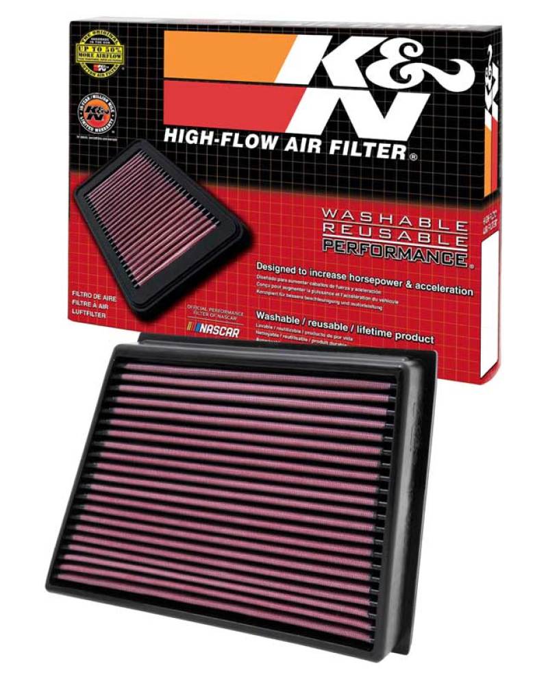 K&N Replacement High-Flow Air Filter for 2011-2012 GMC Sierra and Chevrolet Silverado 2500/3500 HD