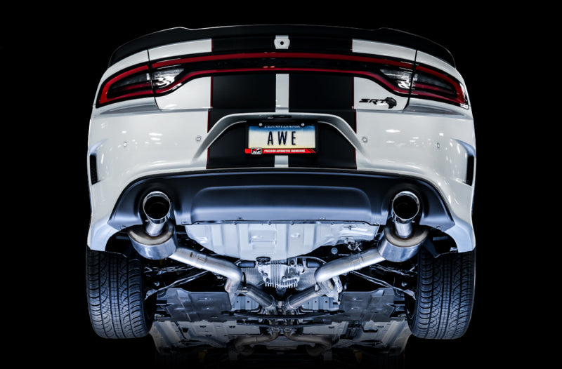 AWE Tuning 2015+ Dodge Charger 6.4L/6.2L Supercharged Touring Edition Exhaust with Silver Tips