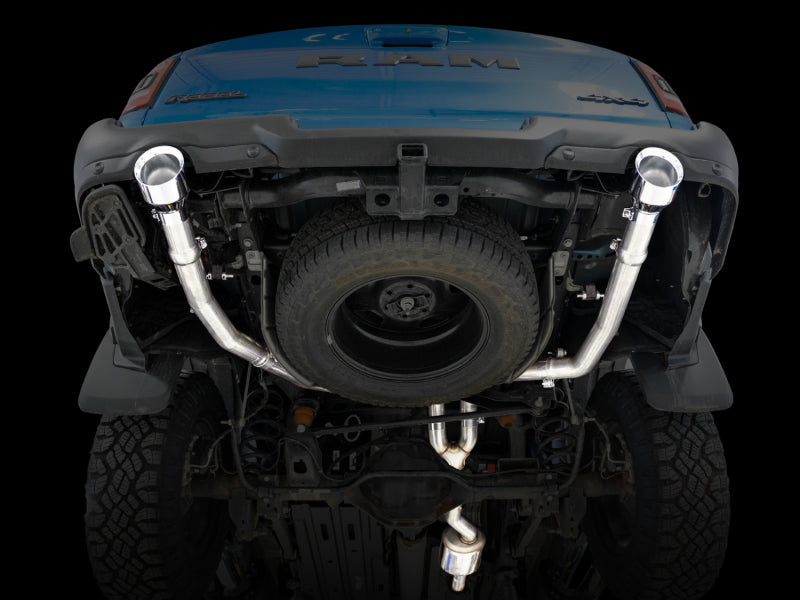 AWE Tuning 19-21 Ram 1500 5.7L Dual Rear Exit Cat-Back Exhaust with Chrome Silver Tips (Part #3015-32005)