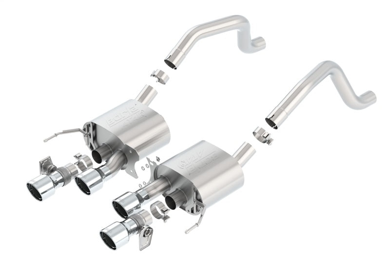 Borla ATAK Axle-Back Exhaust System for 2015-2019 Chevrolet Corvette C7 Z06 & Grand Sport with NPP Valves