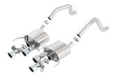 Borla ATAK Axle-Back Exhaust System for 2015-2019 Chevrolet Corvette C7 Z06 & Grand Sport with NPP Valves