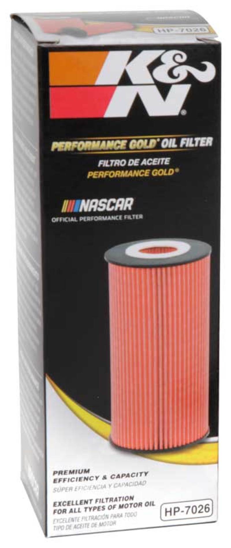 K&N Engineering HP-7026 Performance Oil Filter for 2014-2017 Dodge Durango 3.6L and 2014-2017 Jeep Grand Cherokee 3.6L