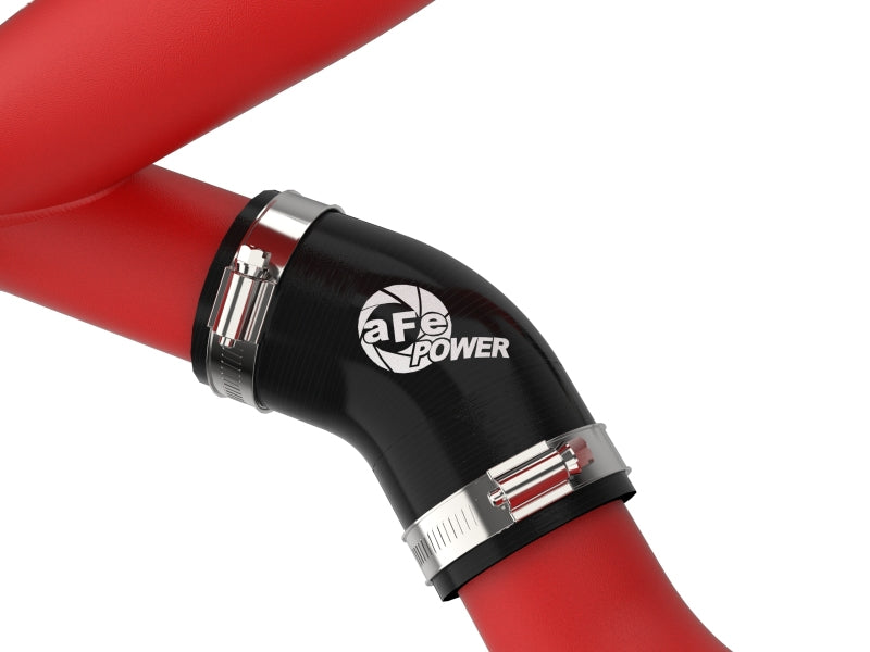 aFe BladeRunner 2-1/4 Inch Aluminum Hot Charge Pipe for Ford Explorer and Lincoln Aviator, Red