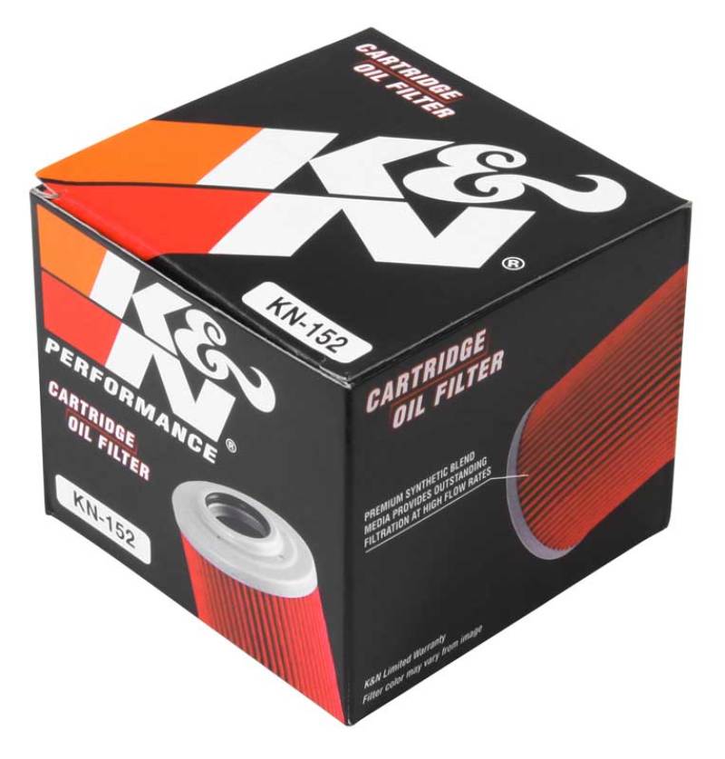 K&N Engineering Powersports Cartridge Oil Filter KN-152 for Aprilia, Bombardier, Can-Am, Ski Doo