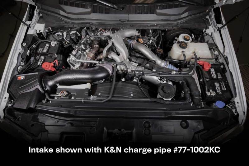 K&N 63 Series AirCharger Performance Intake for 2020-2021 Ford F-250 and F-350 with 6.7L V8 Diesel - Part Number 63-2613