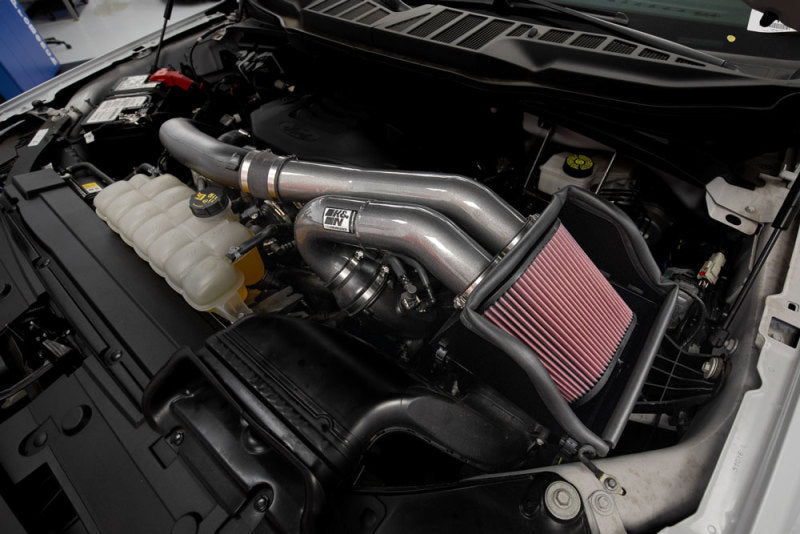 K&N Engineering 77-2617KC Performance Cold Air Intake System for Ford F-150 3.5L V6 (2015-2022)