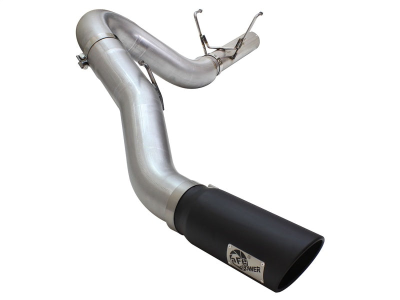 aFe MACHForce XP Large Bore 5-Inch DPF-Back Exhaust System with Black Tip for Dodge RAM 2500/3500 (2013-2015) 6.7L Diesel