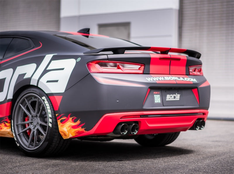 Borla ATAK Rear Section Exhaust System for 2016-2024 Chevrolet Camaro V8 SS and LT1 Models