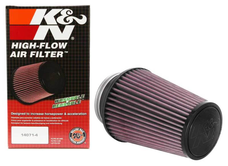 K&N Engineering Universal Clamp-On Air Filter 4-inch Flange / 6-inch Body / 4-inch Top / 7-inch Height – Model RU-4680