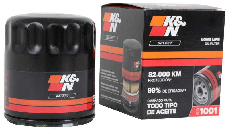 K&N Engineering Select Oil Filter SO-1001 for Chevrolet Aveo 1.6L and Tornado 1.8L Engines