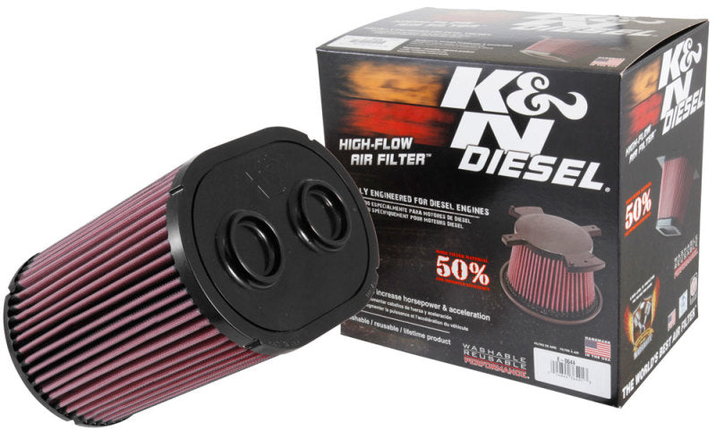 K&N Engineering E-0644 High-Flow Reusable Air Filter for 2017 Ford F-250 & F-350 Super Duty V8-6.7L Diesel