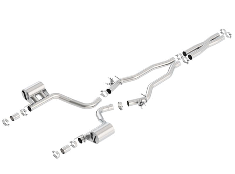 Borla ATAK Cat-Back Exhaust System for 2015-2023 Dodge Challenger SRT Hellcat 6.2L V8 with Valve Simulators