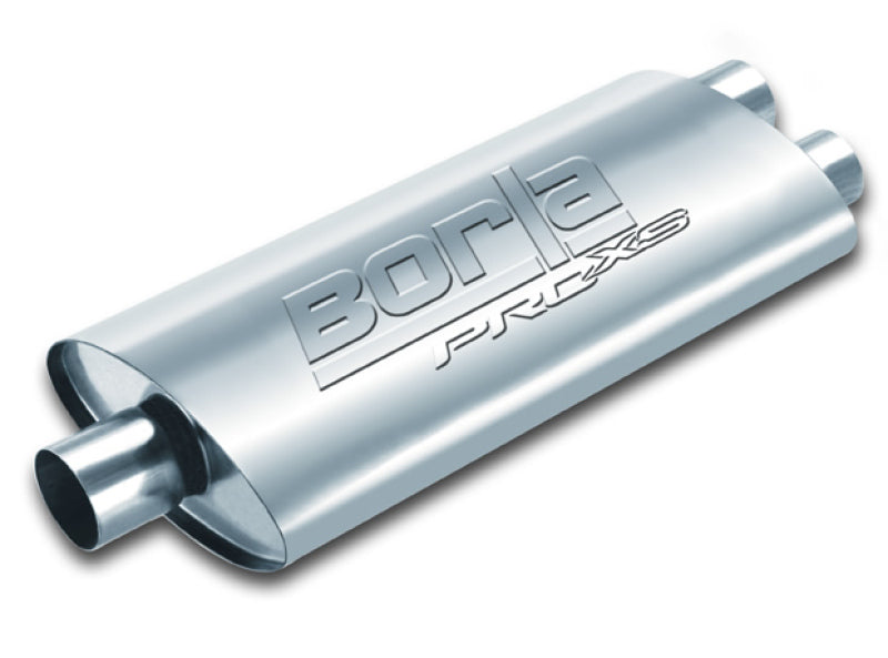 Borla Pro-XS 3-Inch Center Inlet / Dual Outlet Oval Muffler Part #40349
