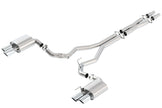 Borla 2018-2023 Ford Mustang GT 5.0L AT/MT ATAK 3-Inch Cat-Back Exhaust System with Polished Tips