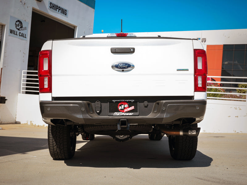 aFe Apollo GT Series 3-Inch 409 Stainless Steel Axle-Back Exhaust System with Black Tips for Ford Ranger 2019-2022
