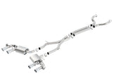 Borla ATAK Cat-Back Exhaust System for 2017-2023 Chevrolet Camaro ZL1 6.2L V8 with Dual Mode NPP Valves