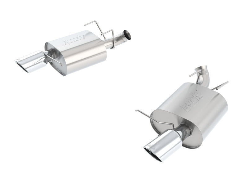 Borla 13-14 Mustang GT & Boss 302 5.0L V8 Touring Axle-Back Exhaust System with Chrome Tips